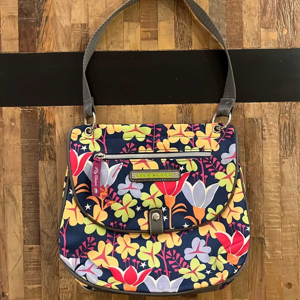 bold floral purse